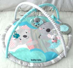 Baby Mix játszószőnyeg - Koala #szürke-türkiz