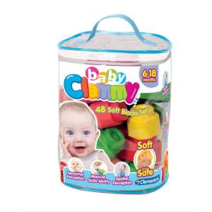 Clementoni Soft Clemmy puha Építőkockák 48db 