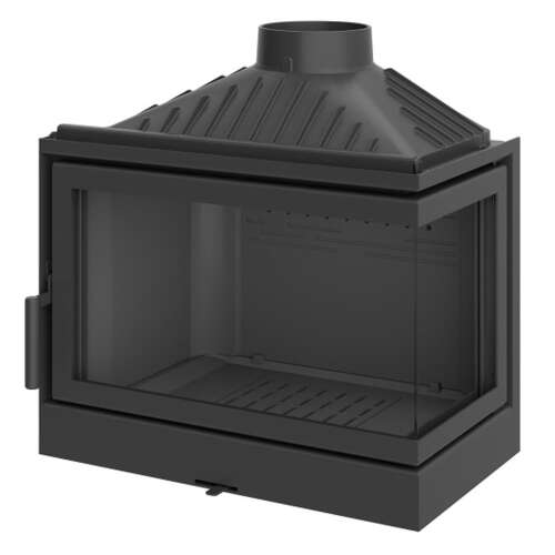 Вложка за камина KFD ECO MAX 7R BASIC от чугун, с две стъклени страни, номинална мощност 14 kW