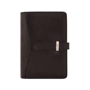 Kalendart Saturnus M437 - Calendar cu inele din piele ecologică neagră 55829705 - Accesorii de birou