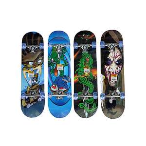 Super Board gördeszka különféle mintákkal, 4 darabos csomag - Gördeszkázás