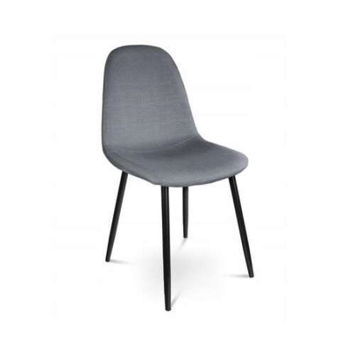 Jumi Lissy skandináv stílusú szék, textil, fém, szürke, 43x52x88 cm 55831243