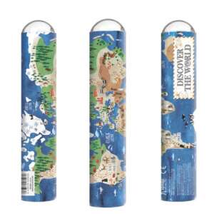 Londji Kaleidoscope, Discover the World, World Map Kaleidoscope, Educational Toy, Kids Kaleidoscope, Travel Kaleidoscope - Kaleidoscope