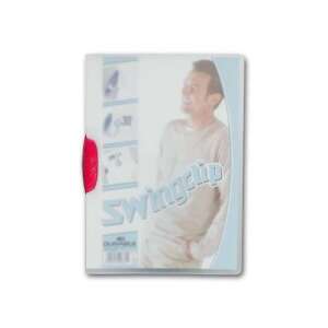 Swingclip Durable A4 mappa piros klippel, 30 lapos - Irattartó mappa