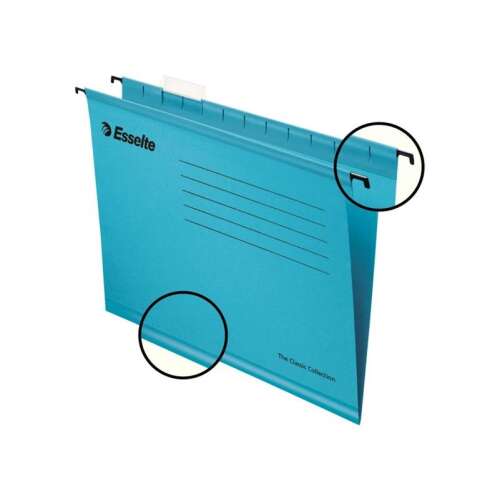 Dosar suspendat standard Esselte Pendaflex A4, albastru, pachet de 25