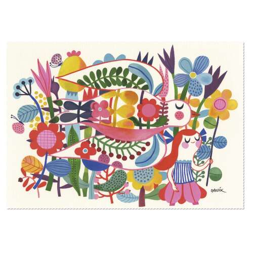 Skandináv Álom 1000 darabos puzzle a Londji-tól, színes illusztrációval egy lányról és madarakról virágos környezetben