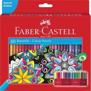 Faber-Castell 111260 60 Buntstifte, Sonderedition, 60er Set, sortierte Farben, zum Ausmalen, Zeichnen, Basteln - Farbstifte
