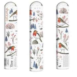 Kaleidoscope London Birds, a kaleidoscope with a wintery design featuring robins and trees - Kaleidoscope