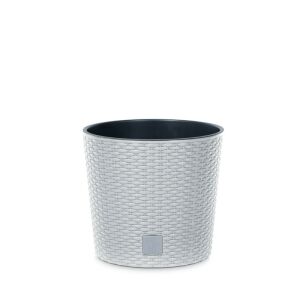 Prosperplast Rato Round 20x19 cm white flower pot - Flower pot