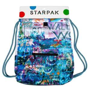 STARPAK Sporttáska Grafitti Kordelzugbeutel mit Graffiti-Design, 46x35,5cm - Koffer & Taschen