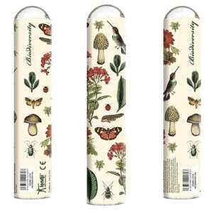 Londji Kaleidoscope Red Biodiversity, a cylindrical optical toy that creates kaleidoscopic patterns from surrounding objects - Kaleidoscope