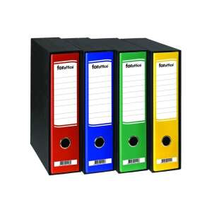 Foroffice gyűrűs mappák, 4 darabos csomag, piros, kék, zöld, sárga - Gyűrűs mappa