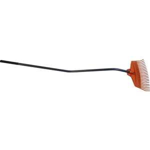 Orange leaf rake with metal handle, Richmann Exclusive - Leaf Rake
