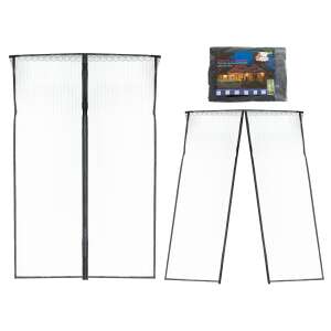 Magnetic door screen, 160 x 230 cm, black, with packaging - Mosquito Net