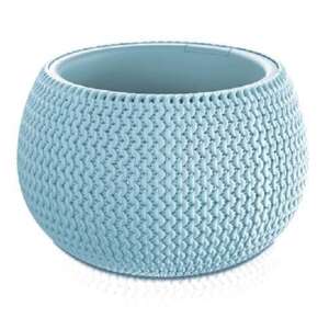 Splofy Bowl blue round decorative flower pot, 29x19,5 cm - Garden