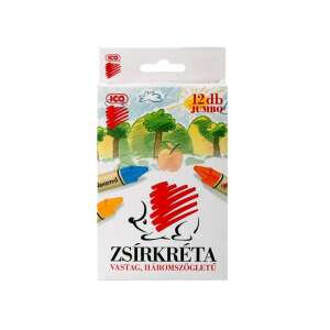 ICO Jumbo 12er Pack farbige Wachsmalstifte - Crayons