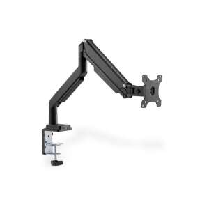 DIGITUS Gasfeder-Monitorarm mit C-Klemme, schwarz, VESA 75/100 - Monitorstative und -ständer