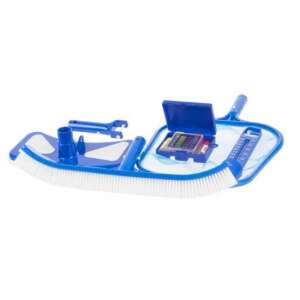 Set de curățare și întreținere a piscinei Strend Pro, 5 piese, include perie, cap de aspirare, termometru, plasă, set de testare a apei - Unelte de curățare manuală