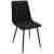 Skandináv stílusú szék, kárpitozott, textil, fém, fekete, 44x52x89 cm, Vena 75163268}