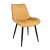 Skandináv stílusú szék, bársony, fém, mustársárga, 54x61x83 cm, Viva 75160462}