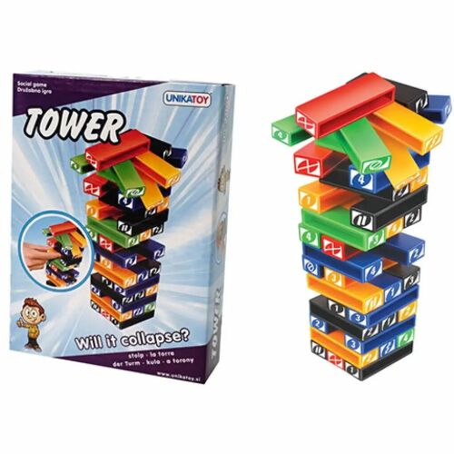 UnikaToy - Mini Jenga - Ügyességi Játék - 54 db 170731565 - Unikatoy