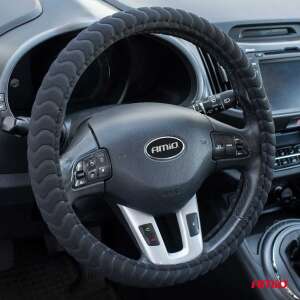 Poťah volantu Amio, čierny, 37-39cm, pre autá - AMiO