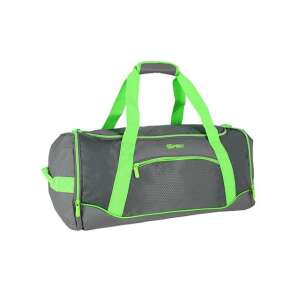 Geantă sport Spirit Gym în verde neon și gri, 20x51x23cm - Valize și genți