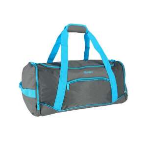 Geantă sport Spirit Gym în culori neon albastru și gri, 20x51x23cm - Valize și genți