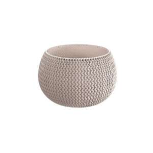 Prosperplast Splofy Bowl decorative flower pot, round, brown, 29x19.5 cm - Landscaping