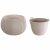 Prosperplast Splofy Bowl dekoratív virágcserép, barna, 29x19,5 cm, belső cseréppel