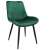 Skandináv stílusú szék, bársony, fém, zöld, 54x61x83 cm, Viva 75158543}