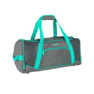Geantă sport Spirit Gym în turcoaz și gri, 20x51x23cm - Valize și genți