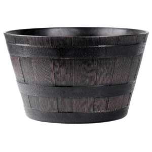 Strend Pro ghiveci rotund decorativ cu model din lemn, tec, 38 x 28 cm - Strend Pro Ghivece pentru flori