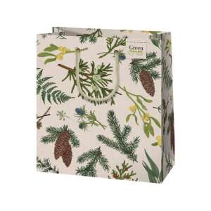 Sac de cadou Green Garden cu imprimeu botanic - Ambalaje cadouri