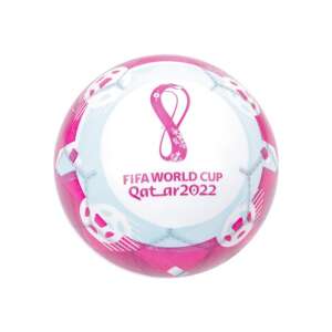 Futbalová lopta FIFA World Cup Katar 2022, ružovo-biely vzor - Gumené loptičky