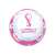 Futbalová lopta FIFA World Cup Katar 2022, ružovo-biely vzor