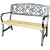 GardenLine dekorativna vrtna klupa 120x56x87cm #smeđa-crna
 75163030