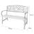 GardenLine dekorativna vrtna klupa 120x56x87cm #smeđa-crna
 75163030