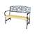 GardenLine dekorativna vrtna klupa 120x56x87cm #smeđa-crna
 75163030
