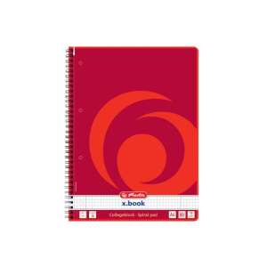 Caiet spiral Herlitz x.book A4 cu pătrate, 80 de foi - Herlitz Caiete