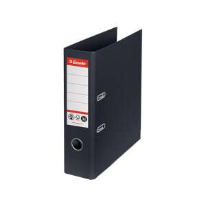 Esselte No.1 A4 75mm fekete gyűrűs mappá, újrahasznosított és újrahasznosítható, szén-dioxid-semleges, FSC és Blue Angel tanúsítással - Gyűrűs mappa