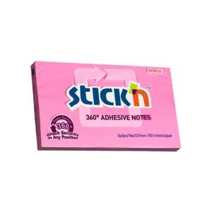 Stick'n 360° Adhesive Notes, pink, 100 sheets - Office paper product