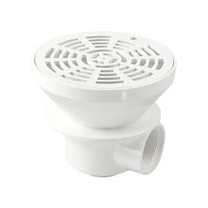 Premium 2 Zoll Betonbodenablauf mit Gitter - Montageelemente