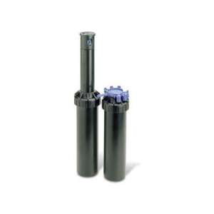 Schwarzer Sprinklerkopf mit einstellbarem Sprühmuster, 10 cm Höhe, für die Bewässerung von Rasen und Garten - Bewässerungsdüsen