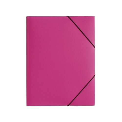 Rózsaszín A4-es PP gumis mappa 3 belső patenthoz, Pagna márka