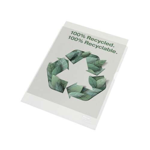 Esselte Recycled A4 Genotherm mappa, 100 mikron, narancsos, 100 db-os csomag