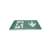 Iris Lighting IL003EMEX3H3W emergency exit sign, green, with white arrow and running man symbol, side view