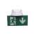 Iris Lighting IL003EMEX3H3W emergency exit sign with arrow, white, green