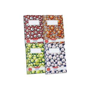 Caiet Herlitz Boys A5 27-32 cu pătrate cu modele de mingi de sport, 4 modele diferite - Herlitz Caiete