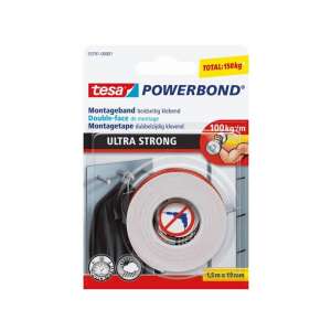 Tesa Powerbond Ultra Strong doppelseitiges Klebeband, 1,5m x 19mm, 100kg/m - Schreibwaren & Schreibmaterial